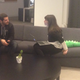 Me, in a meeting with video producer Nick Stango. Image by Anna Merlan.